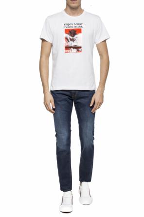T-shirt z nadrukiem z napisem, zdjęcie 2 T-shirt z nadrukiem z napisem od Diesel